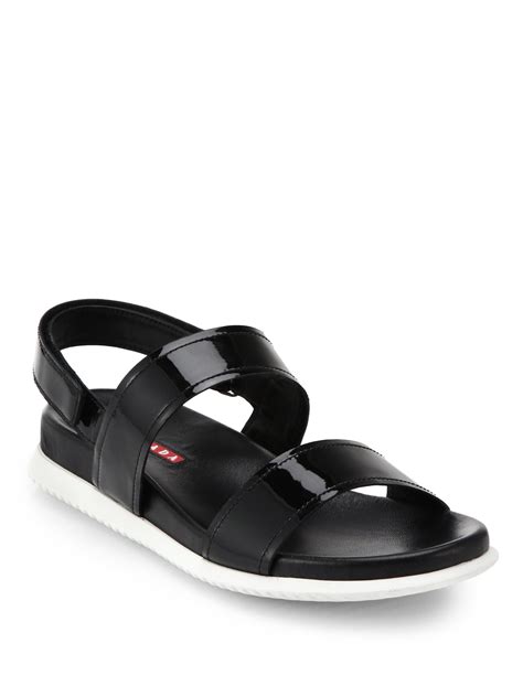 cheap prada sandals|prada flat sandals black.